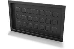 CRAWL SPACE DOOR SYSTEMS Crawl Space Recessed Foundation Vent Cover for 8" Height x 16" Width Foundation Openings (Black)