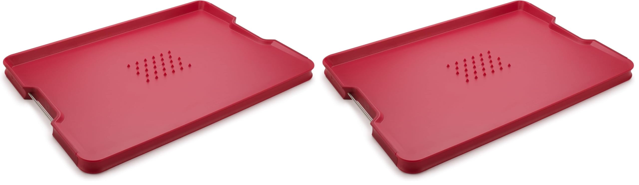 Joseph Joseph Cut&Carve Plus Multi-Function Cutting Board, X-Large, Red (Pack of 2) Image