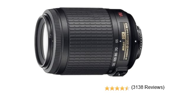 Nikon AF-S DX VR 55-200mm F4-5.6 G: Amazon.es: Electrónica