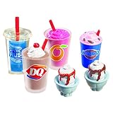 Mi World DQ Treat Set - 1 Blizzard Treat, 1 Orange Julius Smoothie, 1 Shake, 1 Artic Rush and 2 Sundaes