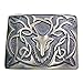 Scottich Kilt Belt Buckle Stag Head Design Antique Plated