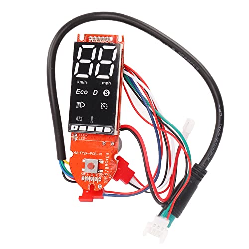 Fockety Electric Scooter Bluetooth Circuit Board, PCB Electric Scooter Control Board Dashboard Circuit Board Replacement, Electric Scooter Dashboard Replacement with Clear Data Display