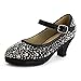 Dana 58K Little Girls Rhinestone Heel Platform Dress Pumps Silver