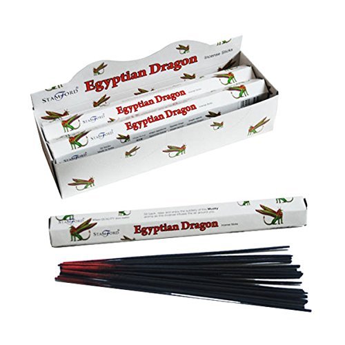 STAMFORD INC. 37523 Egyptian Dragon Incense Sticks, 20 Sticks x 6 Packs