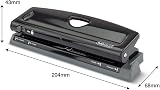 Rapesco 1725 Adjustable 6-Hole Punch 9 Sheet Capacity Black view 7