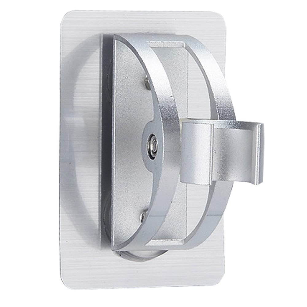 CENPEK 2 Pcs Shower Bracket Shinny Aluminum DIY Bathroom Showerhead Holder Flexible Functional Holder for Shower Head Holder Adjustable Wall Mount
