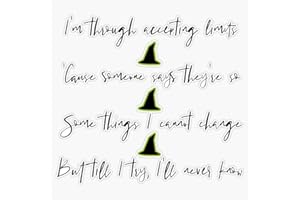 STICKERU Defying Gravity - Wicked Bumper Sticker Vinyl Decal 5 inches