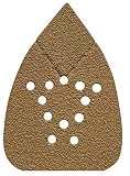 FUGEN Gold 100PCS Mouse Sander Pads for Black Decker Mouse Sander (BDCMS20C, BDEMS600, BDAMX etc) and Porter Cable Mouse Sander Assorted 40 80 120 240 400 Grit Mouse Sandpaper Mouse Sanding Pads