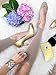 KEYSOCKS Knee High Socks for Women, Classic Light, No Show (Standard Size, Nude (Beige))
