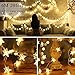 Battery Operated Led String Lights, Ejoyous 6m/19ft 40 Star Shape LED Lights Fairy Decorative Light Lightning for Wedding Party Home Garden Bedroom Outdoor Indoor Wall Castle Play Tents (Warm White)