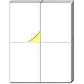 30 Sheets - Large Shipping Address Labels, Mailing Label Stickers for Packages, Storage Bins - 4 per Sheet, 120 Pieces