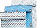 Swaddling Blankets Set of 3 for Boys and Girls Also for Stroller Cover and Baby Wrapping Pre-washed and Very Easy To Use