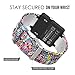 MoKo Band Compatible with Garmin Vivoactive, Soft Silicone Replacement Fitness Bands Wristbands with Metal Clasps fit Vivoactive/Vivoactive Acetate Sports GPS Smart Watch - Colorful Jellyfish