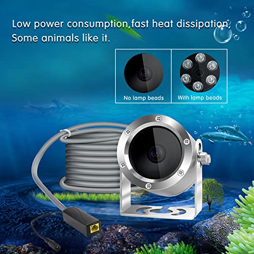 Barlus Underwater Camera, Aquarium Live Streaming Pond 5MP Camera with