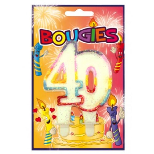 Bougies Et Bougeoirs Decoration De La Maison Atosa Bougie Anniversaire 40 Ans Clube92 Com Br