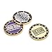 GOGO Set of 3 Metal Chip Poker Buttons - Small Blind, Big Blind and Dealer