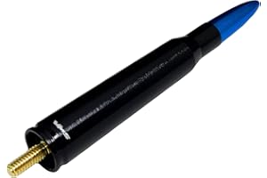 50 Cal Caliber BULLET ANTENNA Heavy Gauge CNC Machined Billet Aluminum Stubby Short for Dodge Ram 1500 2500 3500 1994 1995 19