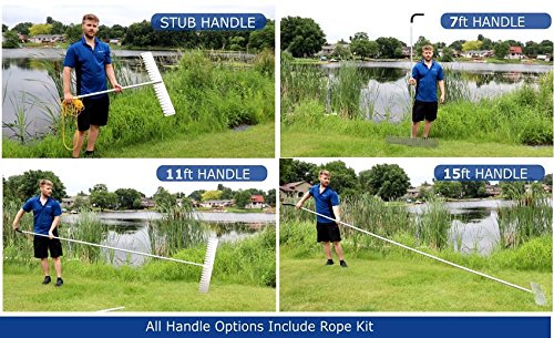 Shore-Tech industries WeedRipper Aquatic Weed Puller Remover for Lake & Pond Sea Weed (15-ft handle)