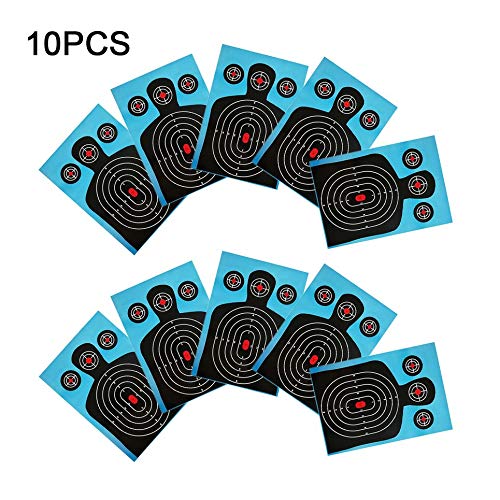 Water-chestnut 10pack Shooting Targets 1218 inch Silhouette Poor Splatter Reactive Paper - Thumbnail 5