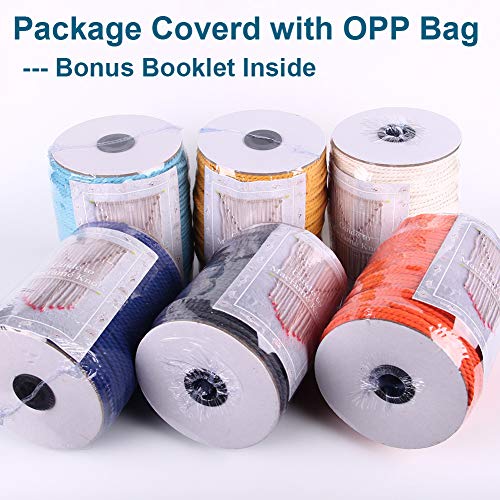 image for XKDOUS Colored Macrame Cord Light Gray 4mm x 150Yards, Grey Cotton Mac