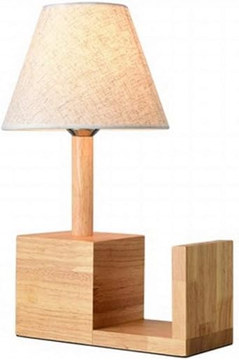 Raelf Moderne minimalistische Holztischlampe E 27 aus Massivholz aus