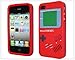New Red Gameboy Style Silicone Case Cover for iPhone 4 4G 4S