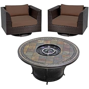 Amazon.com: Home Square 3 Piece Patio Furniture Set with ...