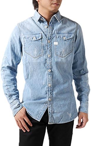 Amazon G Star Raw ジースター ロウ デニムシャツ Tacoma Shirt L S 632d 5199 1243 長袖シャツ ダメージ ヴィンテージ ビンテージ ウオッシュ メンズ 正規取扱品 S Denim シャツ 通販