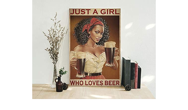 Download Amazon Com Retro Wall Art 70s Beer Poster Just A Girl Who Love Beer Sign Beer Print Craft Beer Beer Svg Beer Art Beer Lover Gift Beer Chart Brewery Bar Wall Decor Posters