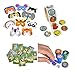 Animal Party Toy and Favor Kit, Features 24 Foam Animal Masks, 24 Animal Stampers, 100 Animal Stickers, and 12 notebooks. Great for Animal, Zoo, and Safari Themed Parties!
