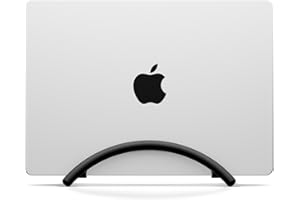 Twelve South BookArc Flex | Space-Saving Vertical Stand to Organize Work & Home Office for Apple MacBooks/Laptops, Black