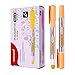 Monami Essenti Stick Dry Highlighter - Soft - Pastel Orange- Pack of 12 Pens