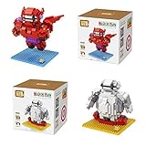LOZ 9601-02 2 Set Baymax Big Hero 6 920pcs Building Blocks 3d DIY Bricks Toys