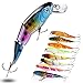 Sougayilang Fishing Lures Wobbler Fish Topwater Lure Swimbait Crankbait Minnow Artificial Bait with Hooks Carp Pike Bass Fishing Tackle Tool