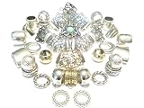 Scarf Jewelry Scarf Rings Wholesale Super Package 36pcs Scarf Bails Slides Tubes Rings Free Shipping