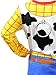 Toy Story 4 Sheriff Woody Boys Girls Baby Toddler Long Sleeve T-Shirt Tee (4T, Blue/Yellow)
