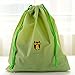BINGONE Drawstring Bag Folding Sport Waterproof PE Plastic Home Travel Storage Use