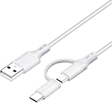Anomat 6ft USB Charger Cable - Micro USB & Type-C for Kindle & Android view 1