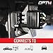 OPT7 Weatherproof 4-Pin Tow Y Splitter Connector Adapter for Truck Tailgate - Perfect for Trailers, Accessory Lighting, Towing, Safety Lighting