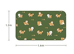 FUYU Shiba Inu Throw Blanket Puppy Cartoon Dog Warm