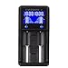 EASTSHINE Universal Battery Charger & E07 16340 Battery, S2 LCD Display Speedy Smart Charger for Rechargeable Batteries Ni-MH Ni-Cd AA AAA Li-ion LiFePO4 IMR 10440 14500 16340 18650 RCR123 26650
