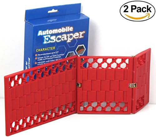 Aeroway Car Escaper, Foldable Traction Mat, Ideal to Unstuck Your Car From Snow, Ice, Mud, and Sand -2 Pack
