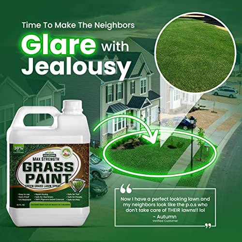 PetraTools Grass Paint Max Strength, Green Grass Lawn Spray & Dog Spot