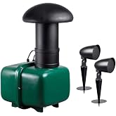 Monoprice Outdoor 2.1 Speaker System - 8-inch Subwoofer 2.5-inch Satellites (3 Piece), Black - Sycamore Series