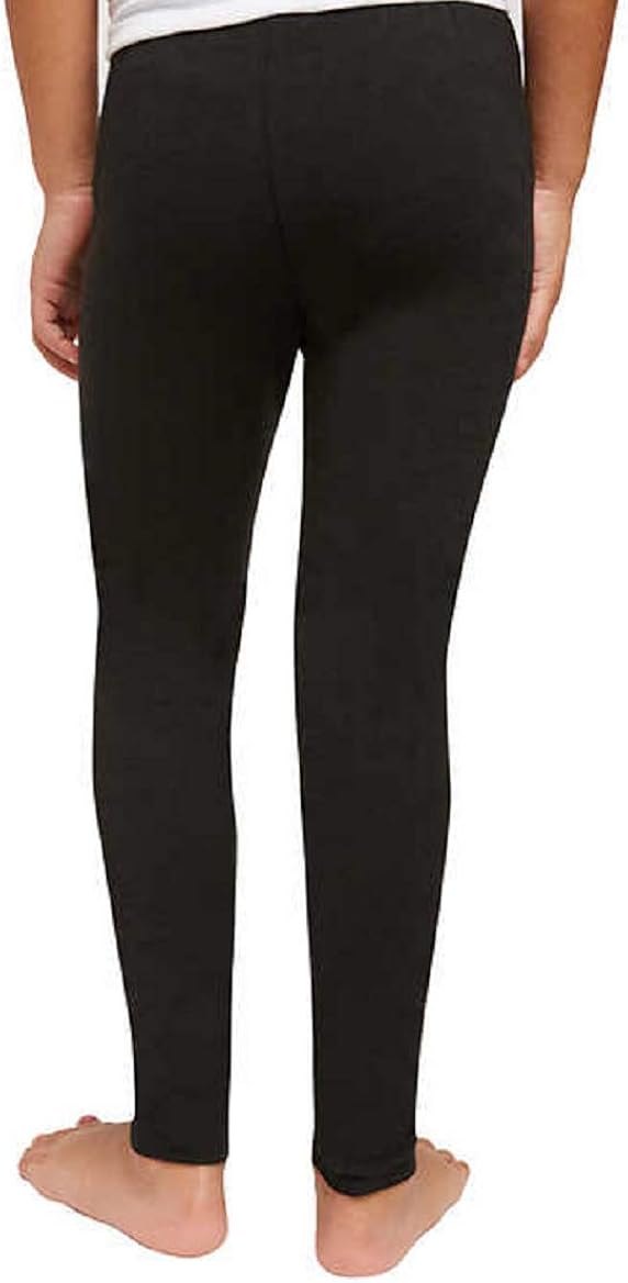Splendid Girls' Tapered Legs Elastic Waistband Solid Legging (2 Pack): Clothing