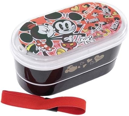 Amazon ミッキー ミニー お弁当箱 はし付き2段ランチボックスディズニー エムケイエンタプライズ 弁当箱 通販