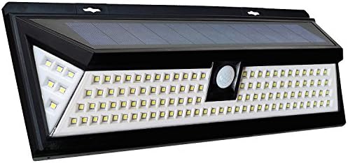 Tehoi 118 LED Solar Security Light - Motion Sensor Outdoor Lighting, Dusk to Dawn Detector, Waterproof Security Lights for Garden Yard Patio Driveway Yard Patio Deck (118 LED)