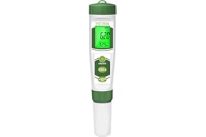 YINMIK pH EC Meter for Water Hydroponics, PPM Meter for Nutrients, Measure pH PPM Conductivity Temperature of Hydroponic Gard