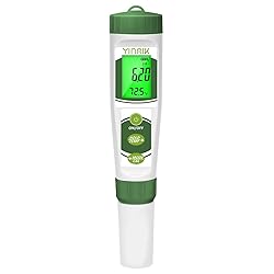 YINMIK 4 in 1 pH Meter with Replacement Probe and