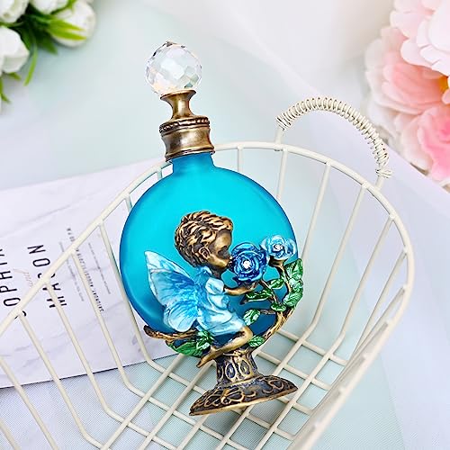 Yetaha Vintage Crystal Perfume Bottles, Refillable Empty Fancy